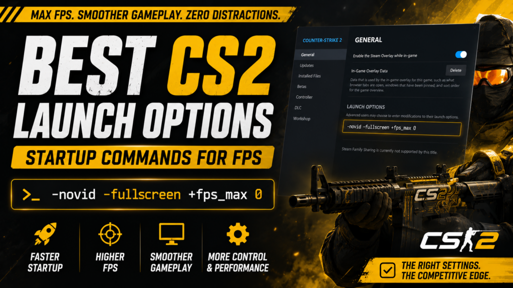 Best CS2 Launch Options – Startup Commands For FPS