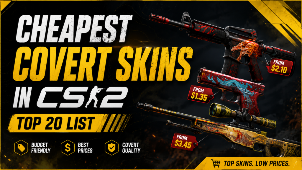Cheapest Covert Skins In CS2: Top 20 List