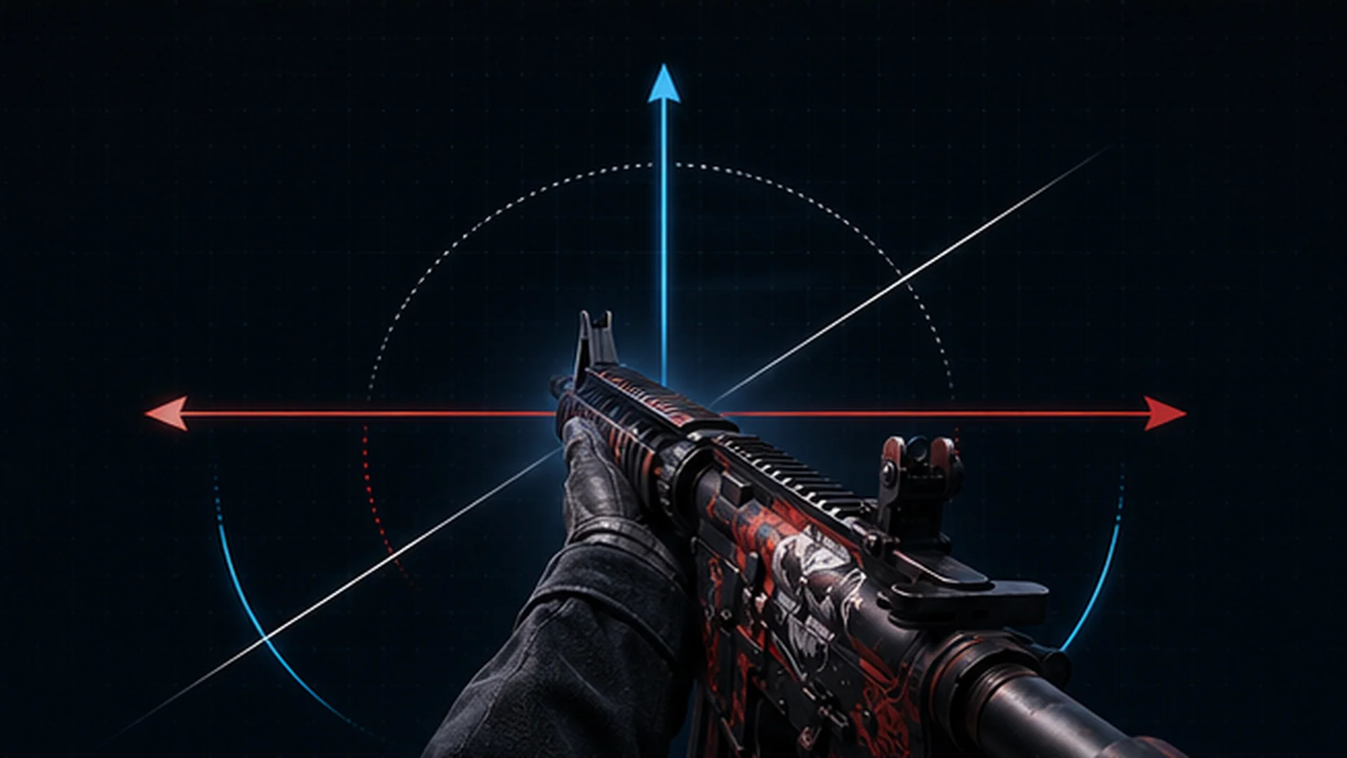CS2 viewmodel axes showing weapon position and field-of-view direction