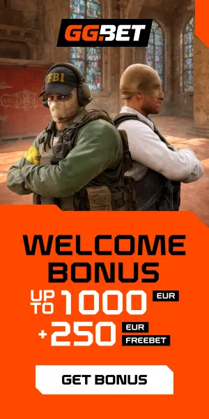 GG.BET welcome bonus: up to 1000 EUR plus a 250 EUR freebet